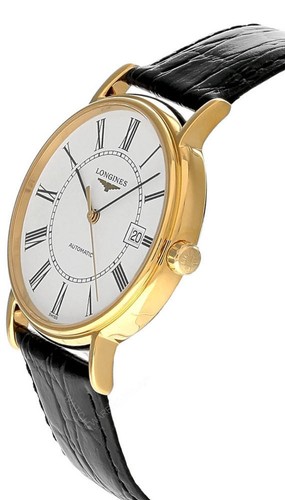Longines Presence 38.5mm White Dial Leather Men's Watch L4.921.2.11.2 - Picture 2 of 5