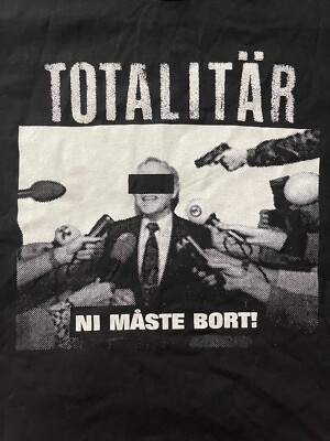 Totalitar Shirt - Ni Maste Bort! (discharge, skitsystem, avskum, mob 47)