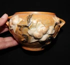 Roseville Magnolia Art Pottery Brown Ceramic Double Handle Jardinier - 665-3