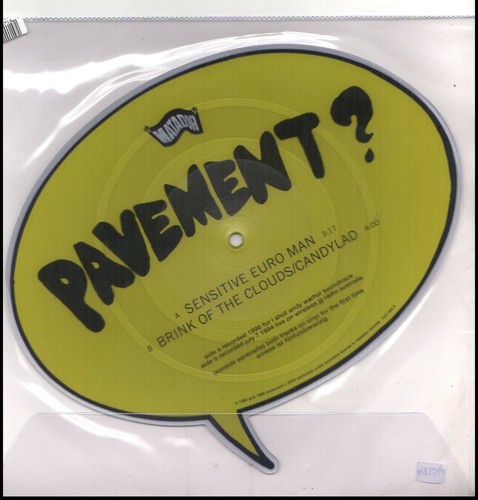 Pavement Sensitive Euro Man shaped 7" picture disc new vinyl RSD - Imagen 2 de 2