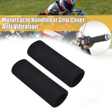 2pcs Motorcycle/Motorbike Anti Vibration Handle Bar Foam Comfort Slip Over Grips