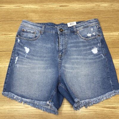Pantalon Corto Para Mujer Jean INC De Mezclilla De Talle Alto Talla 16/33