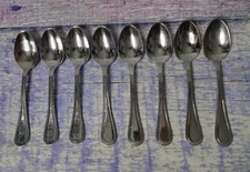 8 World Tableware International GENEVA 237 18/8 Stainless Flatware Dinner Spoons