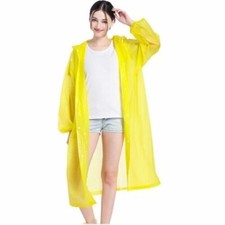 Raincoat Waterproof Poncho Reusable Plastic Adult Camping Festival Rain Coat