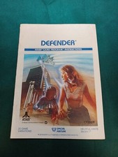 1982 ATARI Defender game instructions catalog.