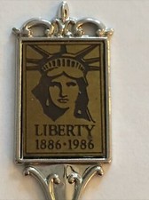 Vintage Souvenir Spoon US Collectible Liberty 1886-1986 Keep The Torch Lit