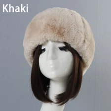 Winter Women Faux Fur Warm Russian Cap Fluffy Ear Warmer Outdoor Ski Hats