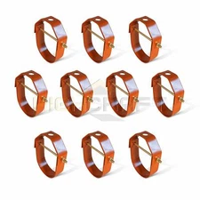 Highcraft 1/2"in-2"in Clevis Pipe Hanger, Copper Epoxy Coated Steel (10 Pack)