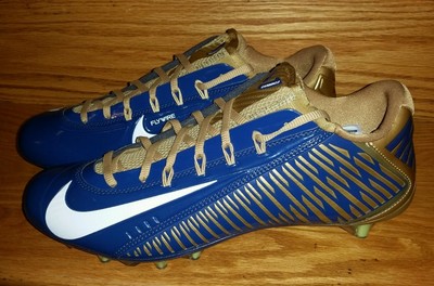 navy blue and gold football cleats