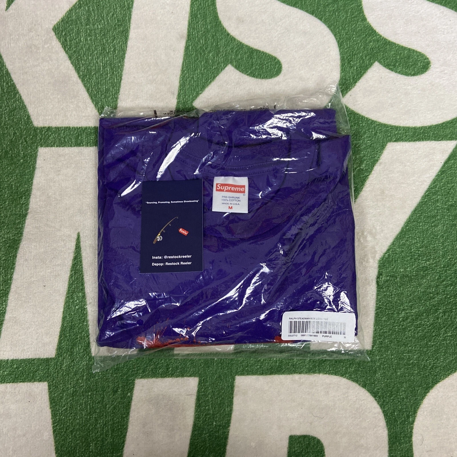 Logo boîte violet Supreme x Ralph Steadman TAILLE M *livraison gratuite* neuf ✅