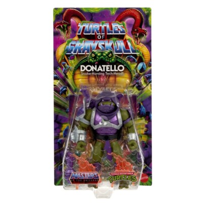 MOTU TMNT Turtles of Grayskull Donatello Reptile Wars Actionfigur