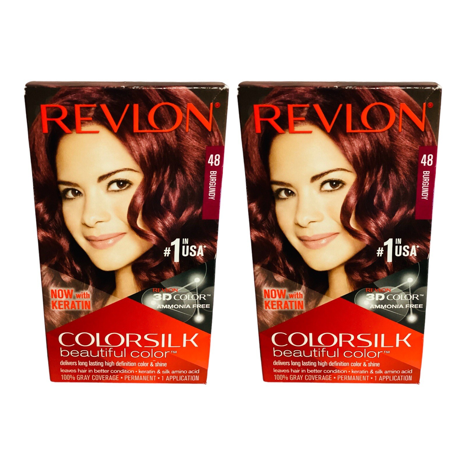 #48 With Keratin Beautiful Hair Dye Lot Of 2