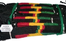 12x RASTA BRACELETS Woven Friendship Guatamalan Multiple Assorted Design NEW!