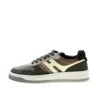 HOGAN men shoes H630 sneaker green and grey suede HXM6300EU50S9G945T