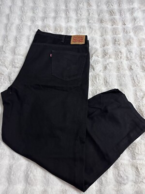 Levi's Mens Black 550 Relaxed Fit Denim Jeans Size 50 x 32 | eBay