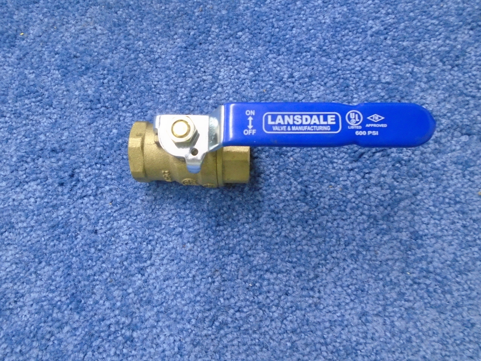 LANSDALE BRASS VALVE BRS125G 150S1937 600WOG 3/4" 1/2PSI NSNP 1YR WARRANTY