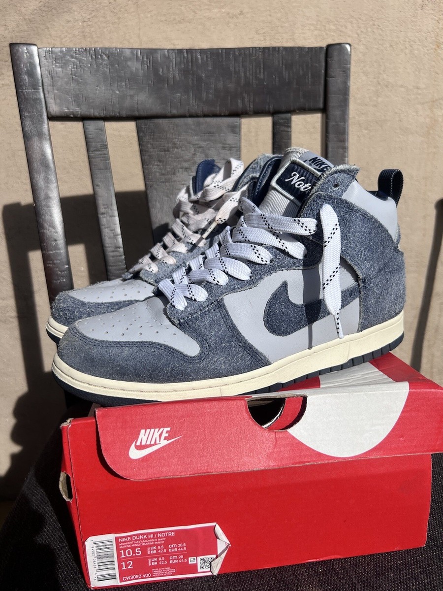 Size 10.5 - Nike Dunk High x Notre Midnight Navy 2021  display picture 3