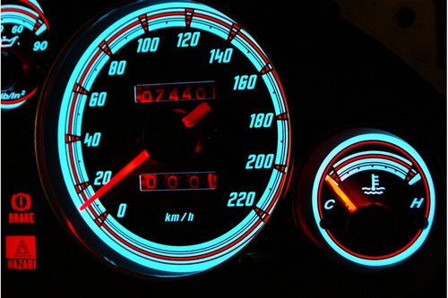 NB Mazda MX-5 glow gauges dials plasma dials kit tacho glow indicators - Picture 3 of 4