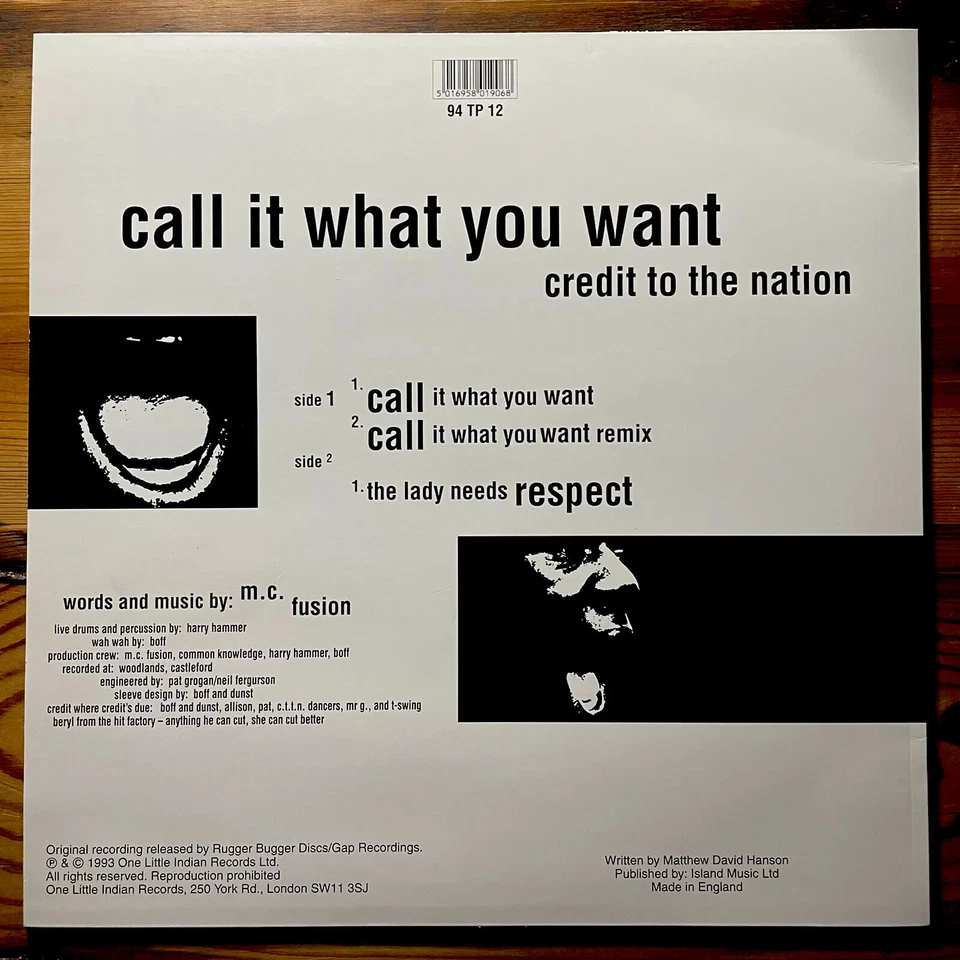 CREDIT TO THE NATION / Call It What You Want 12 INCH VINYL - Image 2 of 4