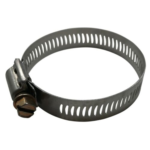Box of 100 #28 Stainless Steel 1 5/16 to 2 1/4 Worm Gear Hose Clamp 1/2 Band USA - Picture 2 of 11
