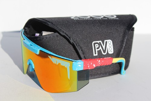 PIT VIPER The TP Roll 2000s Sunglasses Red Blue/Orange Shield NEW - Picture 5 of 10