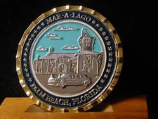Visit To Palm Beach Florida MarALago President Donald Trump Trip Challenge Coin