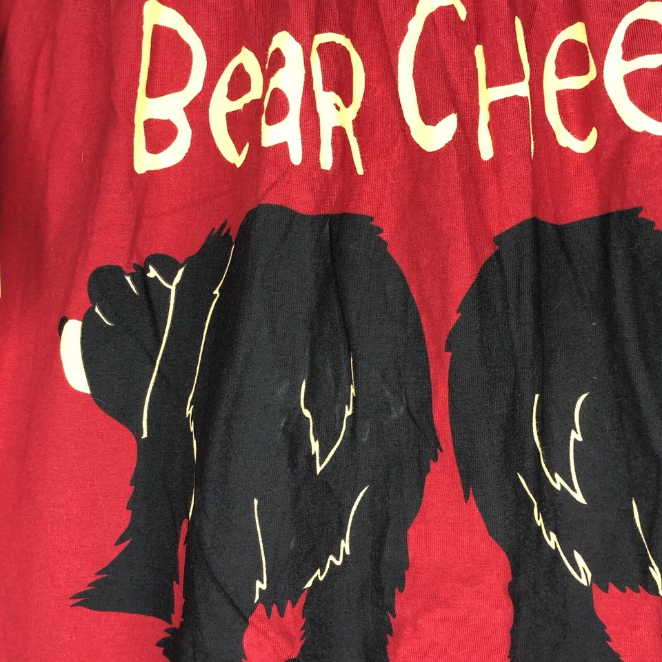 Lazy One Adult Medium Red Bear Cheeks Boxers Elastic Waist Button Fly NWT - Image 4 of 4