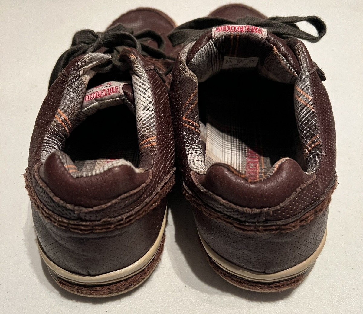 True Religion Carson Shoes Low Top Perforated Brown Leather  display picture 1