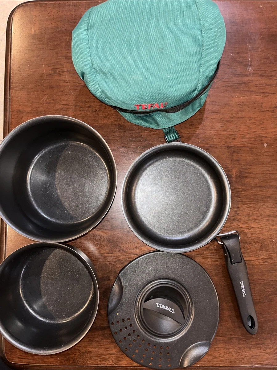 Tefal Camping Cookware Set In Case Set Of 3 Pans