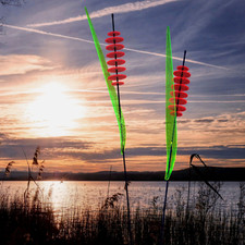 ☀️ SunForm-Gartendeko, Schilfgras, Gartenstecker, Sonnenfänger, Rot, groß,  1.4m