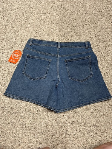 Wonder Nation Girls Jean Shorts Snap Button Closure Adjustable Waist Size 16 NWT - Picture 2 of 3