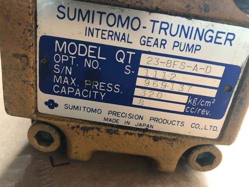 SUMITOMO-TRUNINGER Internal Gear Pump : QT23-8FS-A-D. - Picture 3 of 8