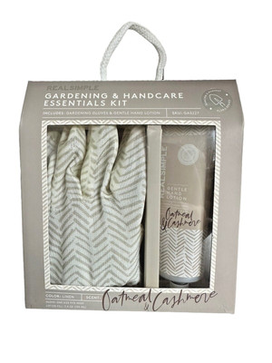 Real Simple Floral Gardening & Handcare Essential Kit - Oatmeal & Cashmere