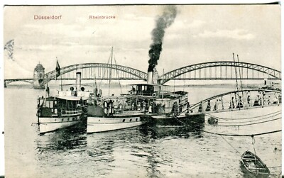 Germany AK Dusseldorf Düsseldorf - Passengers Dampfer 1910 cover on F.E.D. PPC