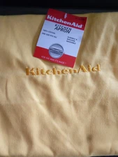 New with tags KitchenAid Yellow With Yellow Tone Embroidery Kitchen Apron