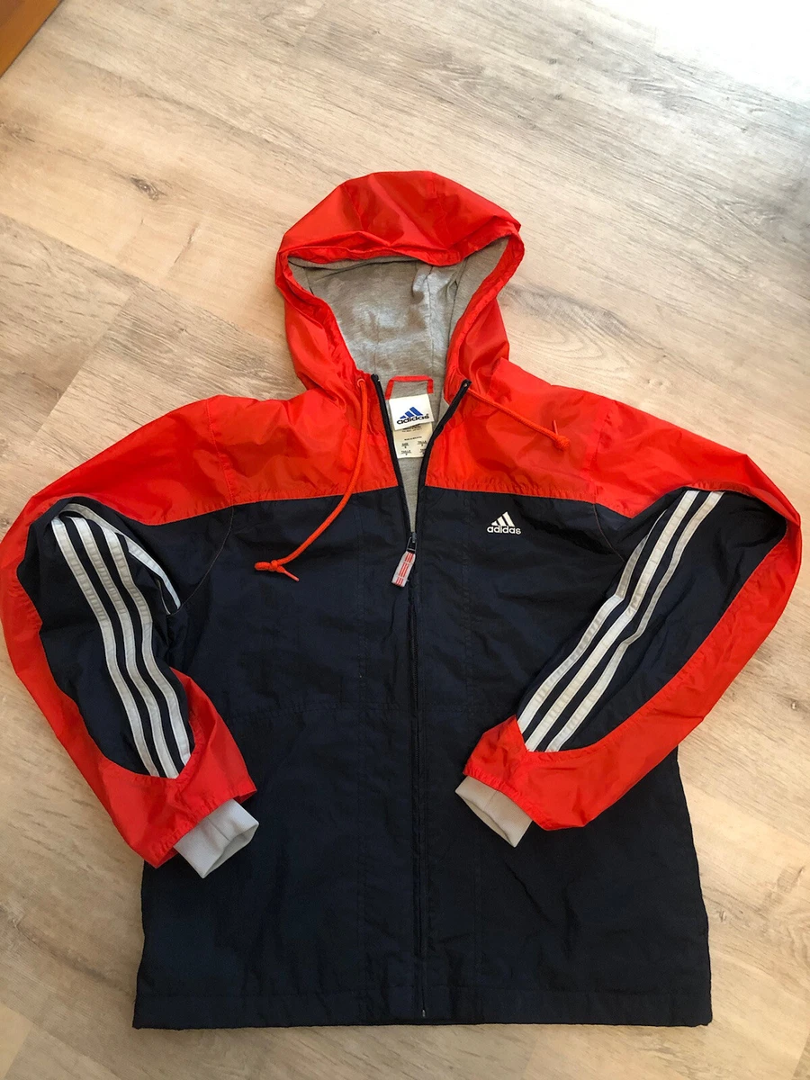 Adidas Hoodie with Pockets Size S Waterproof Front Zipper Lined Machine Wash