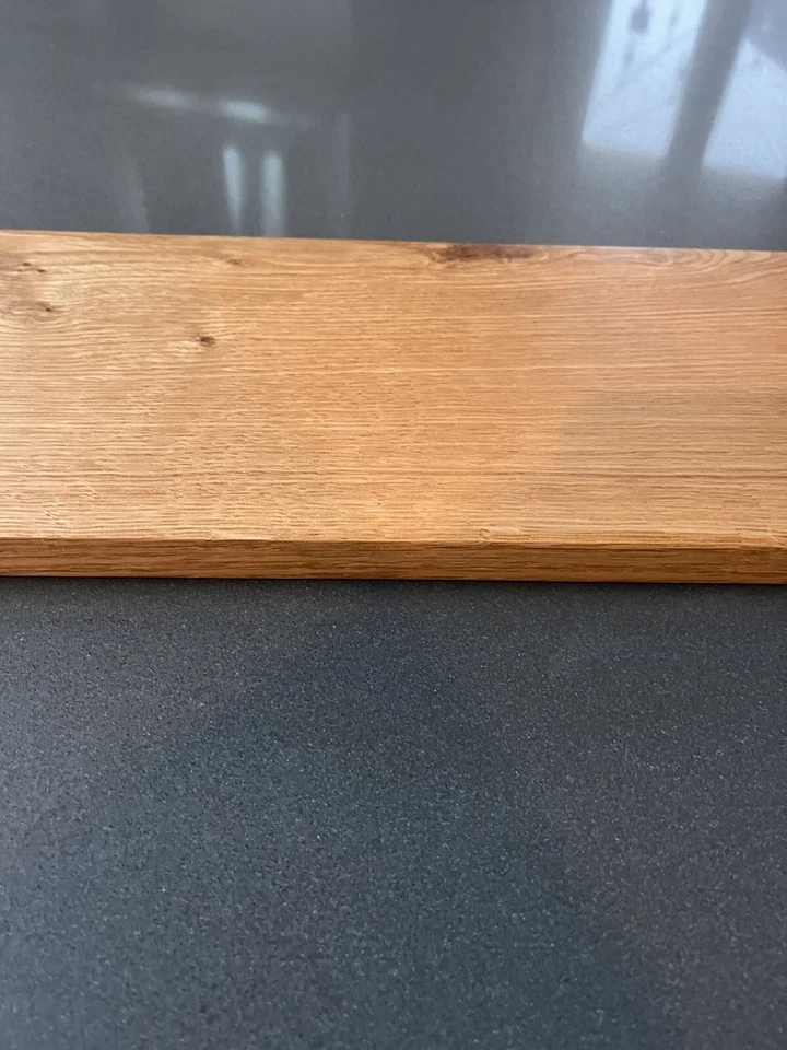 Tabla de cortar charcutería de roble blanco tabla de pan grande artesanal Foto 3 de 4