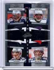 Tom Brady Moss Welker Maroney 2009 Absolute Quads Jersey Jersey # #13 012/100