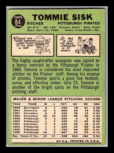 1967 Topps 1st-2nd Series #1-196 - You Pick - Volume Discounts - aaalvins - Picture 95 of 213