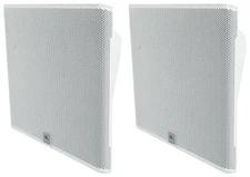 Pair JBL SLP14/T-WH Sleek Low-Profile On Wall Mount 4" 70v Commercial Speakers