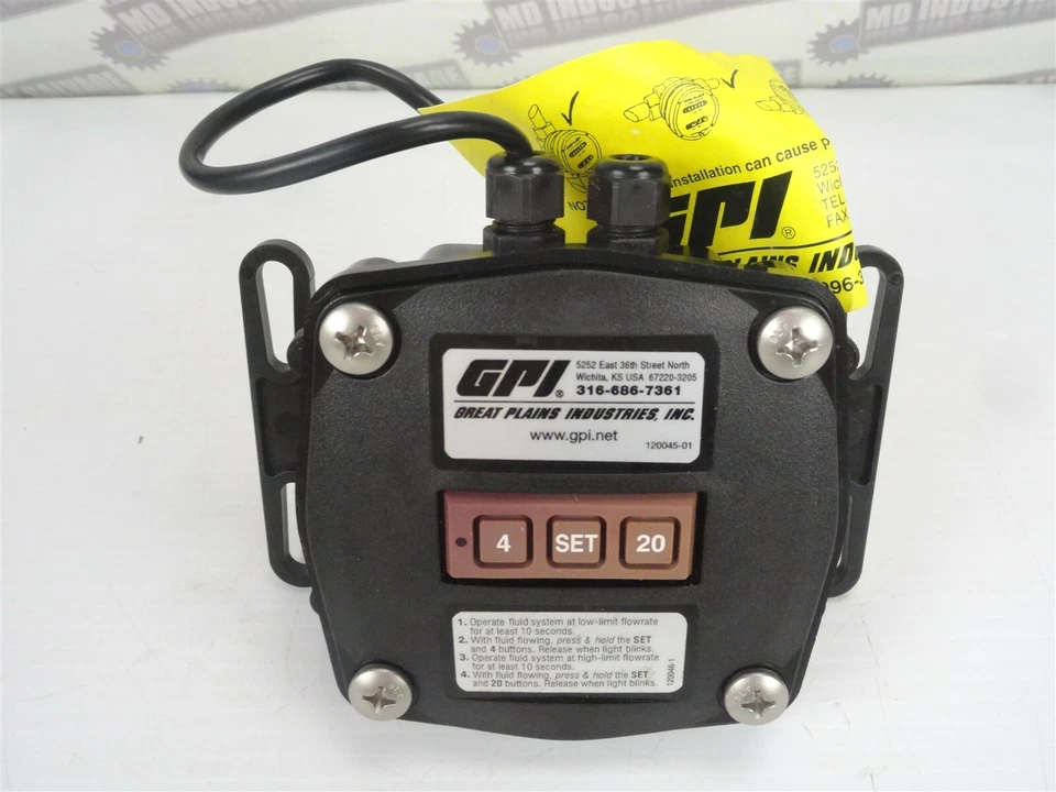 GPI - GM002S2R41-7 / Caudalímetro de Engranaje Ovalado 1/4" NPT / .53-26.4 GPH (NUEVO en CAJA) Foto 2 de 4