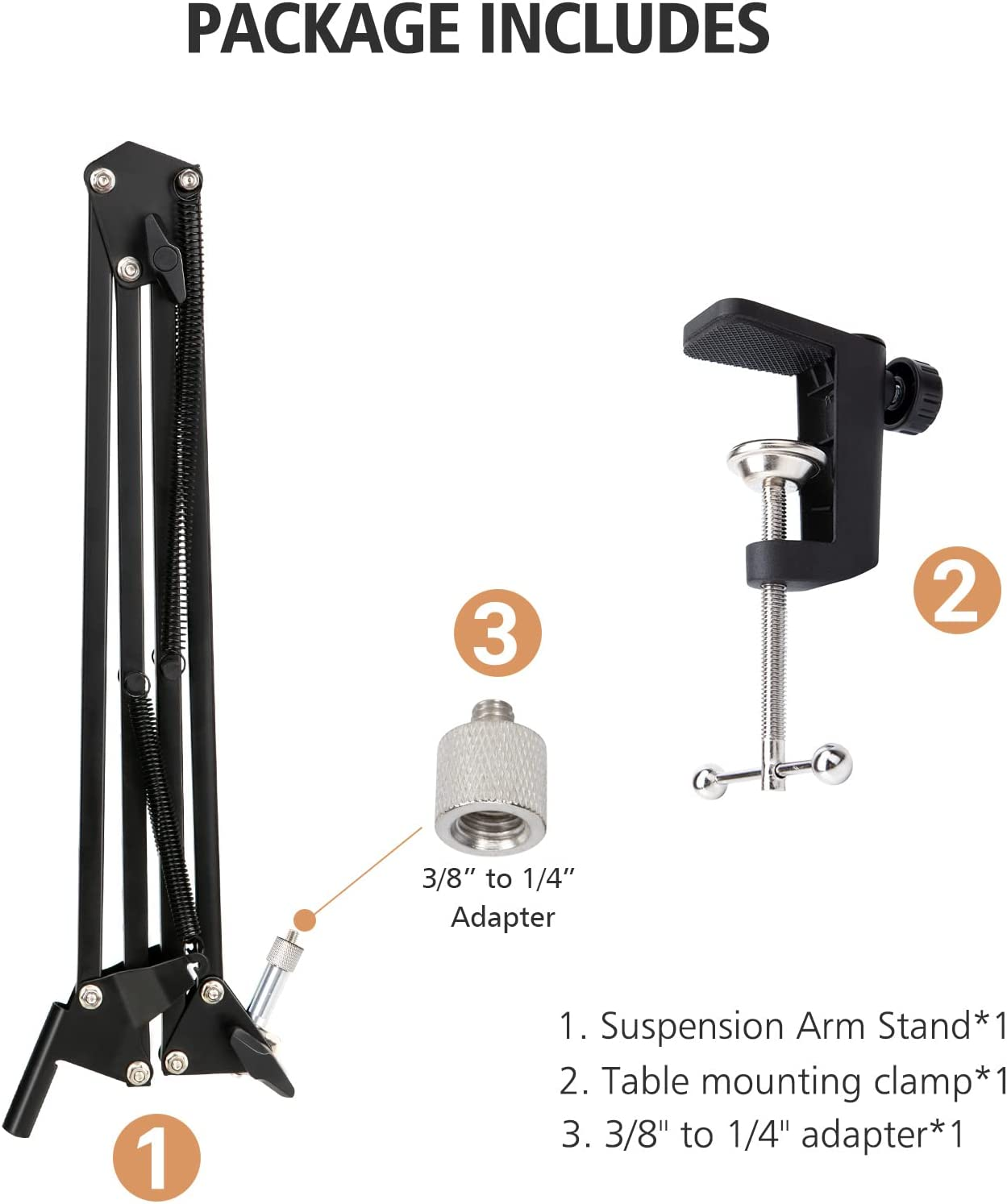 For Elgato Wave 3 Boom Arm Microphone Stand, Professional Mic Boom Arm