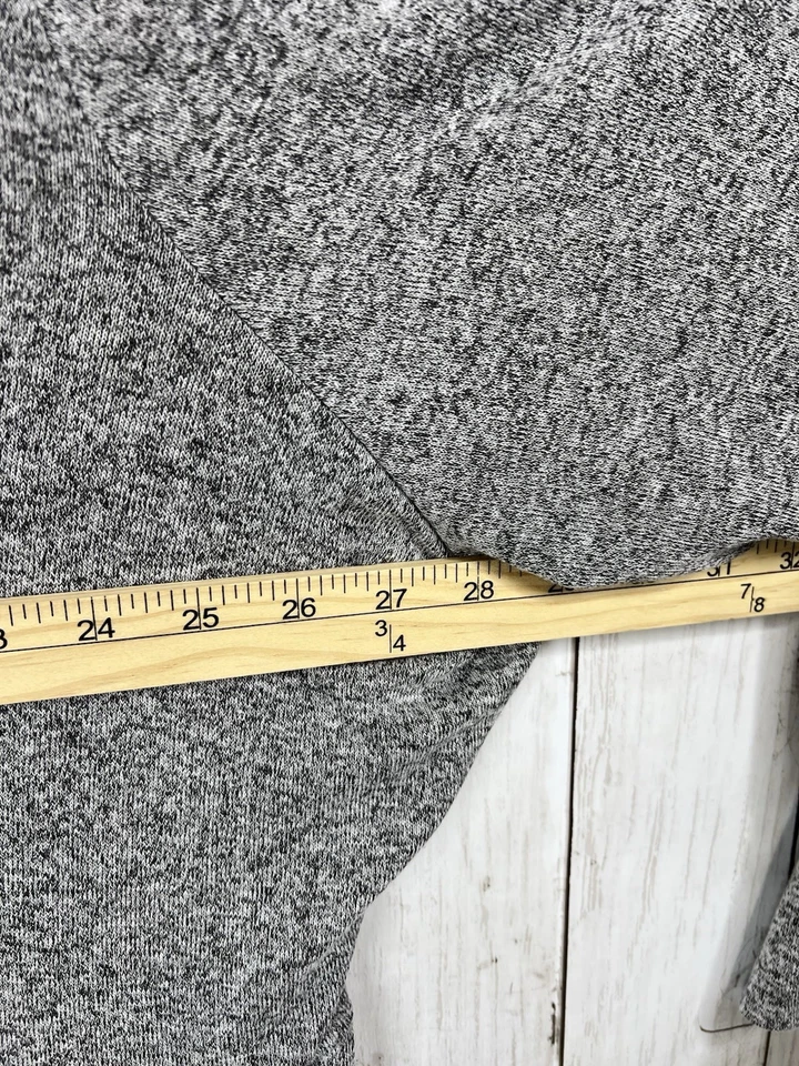 Suéter Lane Bryant 30/32 Gris Suave Elástico Algodón Spandex Cuello en V Plus Pullover Foto 3 de 4