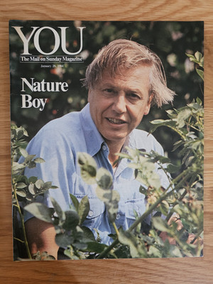 Sir David Attenborough Mail On Sunday Magazine YOU 1984