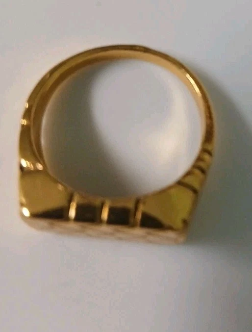 Anel de ouro tamanho 8 novo símbolo antigo masculino - Imagem 2 de 4