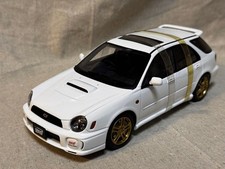 AUTOart 1:18 Subaru New Age Impreza WRX Wagon STI 2001 White Diecast Car
