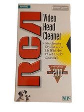 RCA VHS Video Head Cleaner AV01HD 200 Application Dry System - NEW