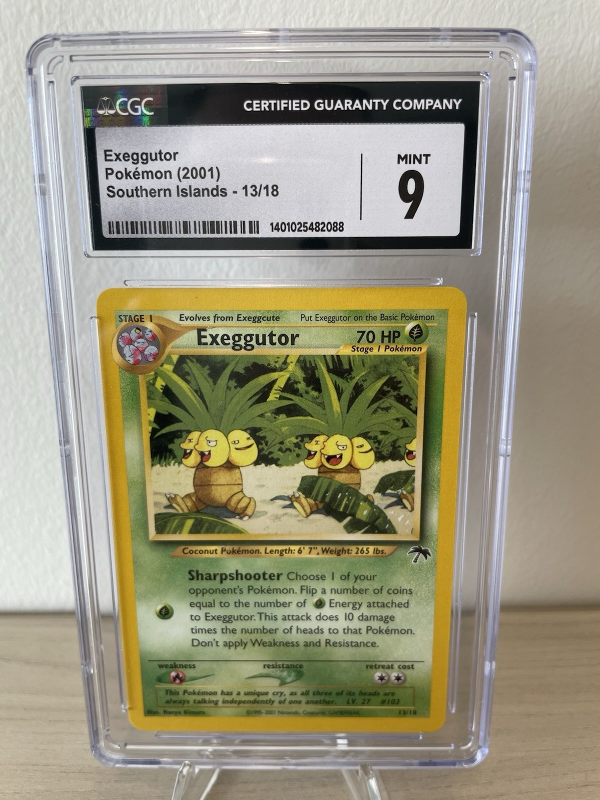 Exeggutor Pokémon Southern Islands Nintendo CGC 9 Trading Card 2001 13/18