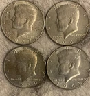 LOT OF FOUR (4) KENNEDY 40% SILVER HALF DOLLARS (2 X 1967, 2 X 1969)