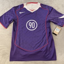 NEW Nike Total 90 Men s Dri-Fit Purple Soccer Jersey Shirt Medium Loose Fit NWT